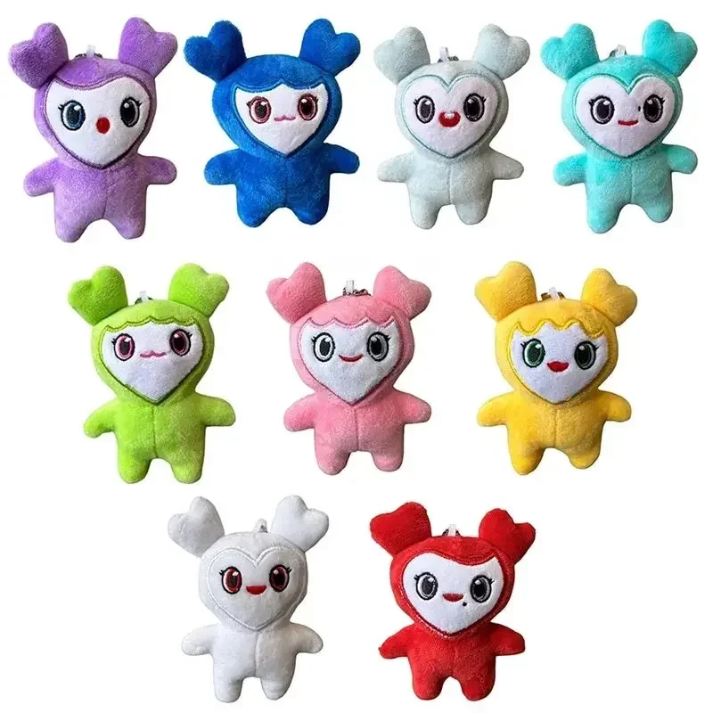 Lovelys Pluche Koreaanse Super Star Knuffel Cartoon Dier TWEEMAAL Momo Pop Sleutelhanger Hanger Keybuckle PlushToy voor Fans EENS Meisjes