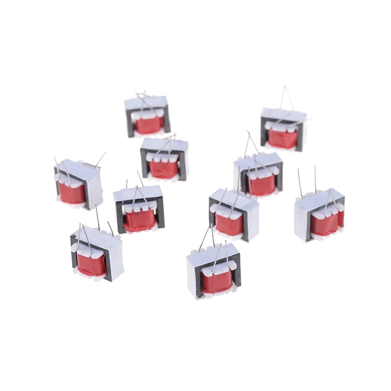 10 Chiếc Đỏ Hợp Kim Niken Âm Thanh Biến Hình 600:600 Ohm Châu Âu 1:1 EI14 Hiệu Quả Cao Cô Lập Biến Hình Chuông
