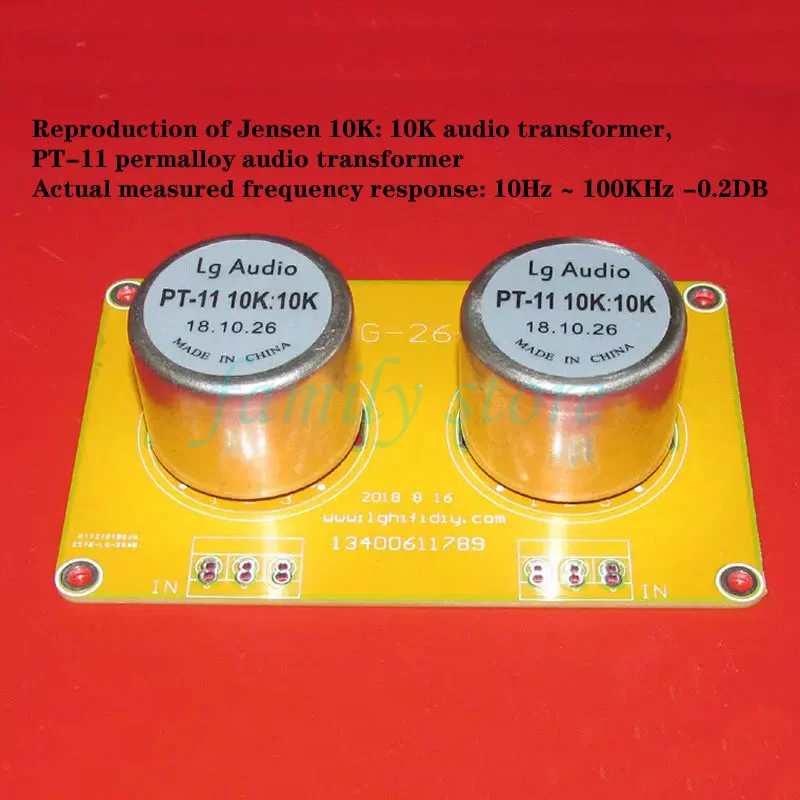 Imagem -03 - Permalloy-audio Transformer Pt11 Resposta de Freqüência 10hz-100khz 0.2db Réplica Jens 10k
