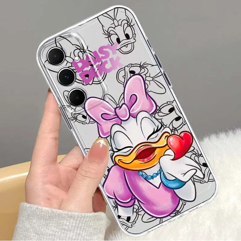 

Cartoon Donald Duck For Samsung Galaxy Note 20 10 F12 M23 F23 M14 F15 M54 M55 Ultra Plus 5G TPU Transparent Phone Case