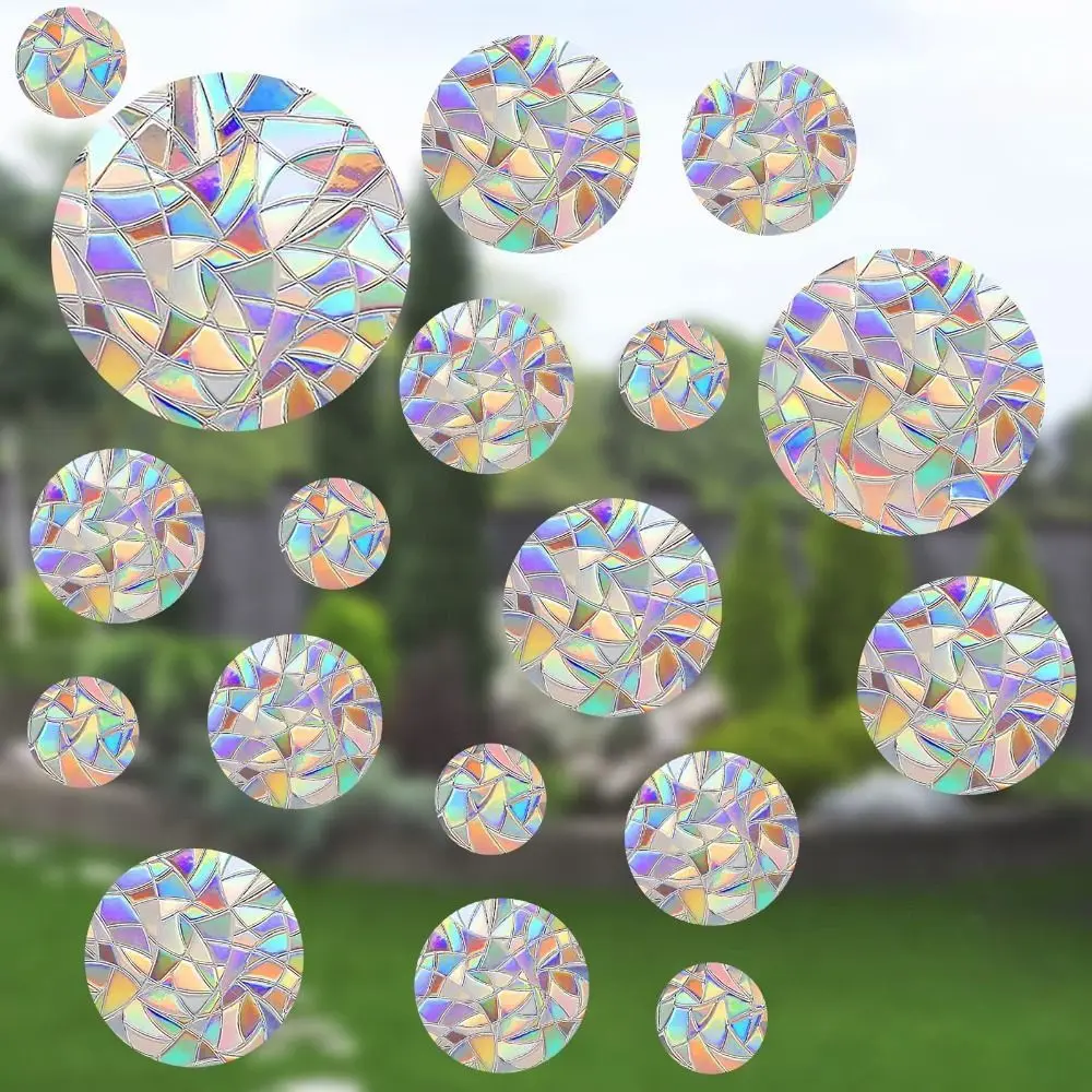 Static Cling Window Clings Removable No Adhesive Suncatcher Decals Decorative Window Rainbow Prism Window Stickers Home Decor