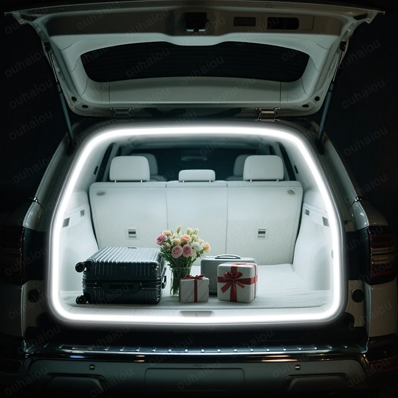For 2021-2024 Besturn T55 trunk light modification light Atmosphere lights White warm white Rear Trunk LED Light Bar