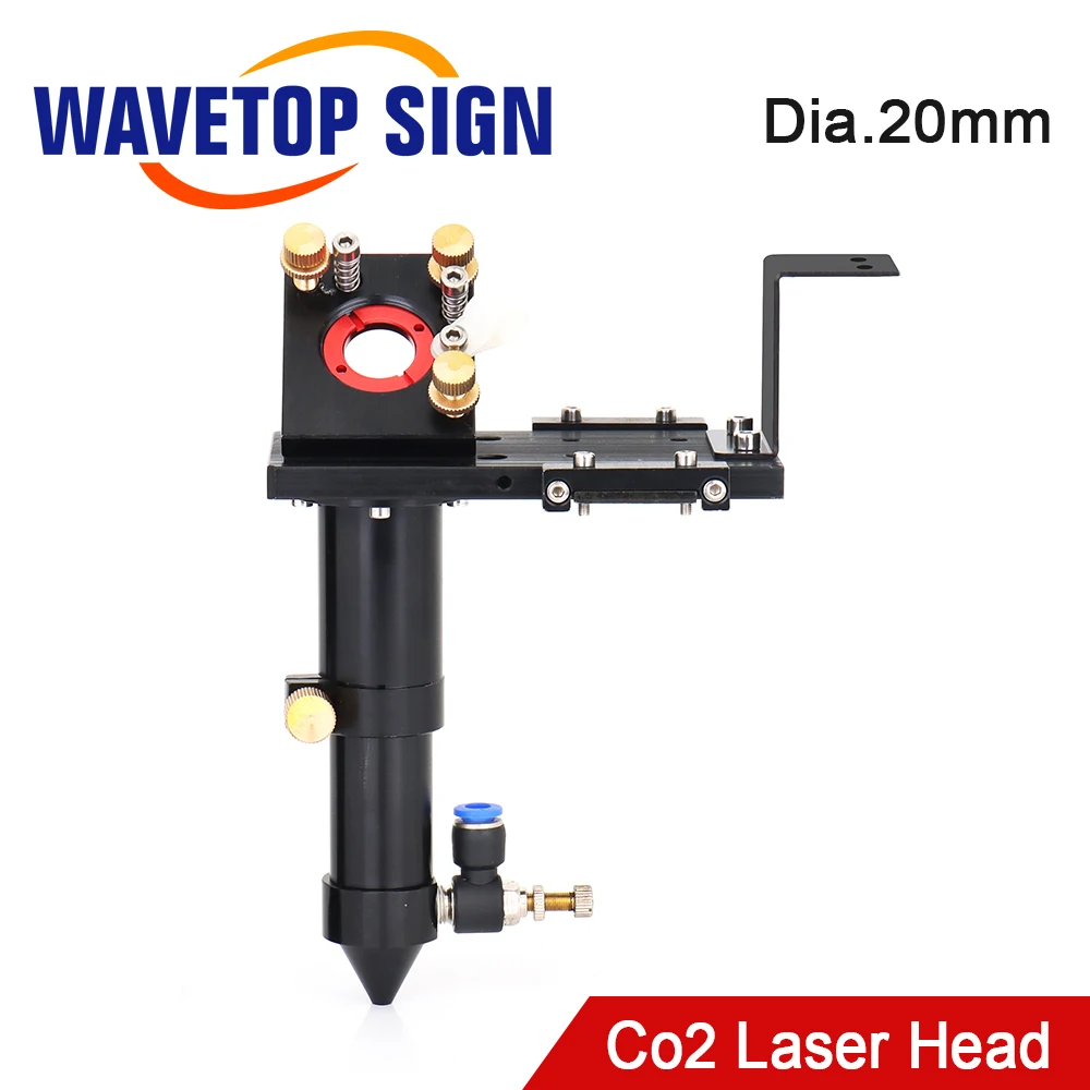 SignkoRay CO2 Laser Head for Lens D20mm FL50.8 & 63.5mm Mirror 25mm for E Series Co2 Laser Cutting and Engraving Machine