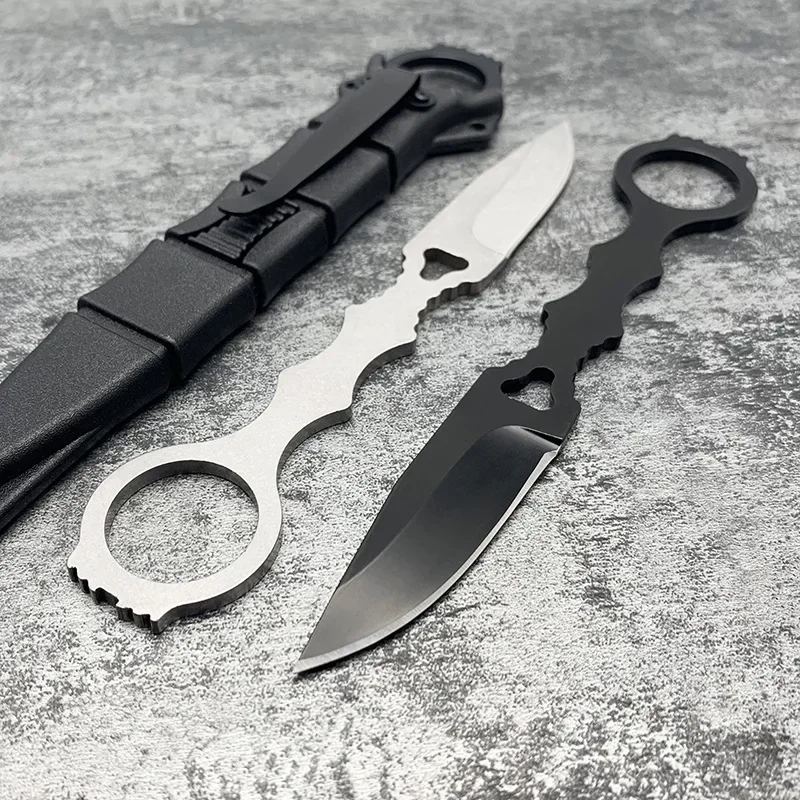 New Outdoor Straight Knife With Sheath Blade Tactical Knife Portable Mini Pocket Survival Knives High Hardness Camping EDC Tools