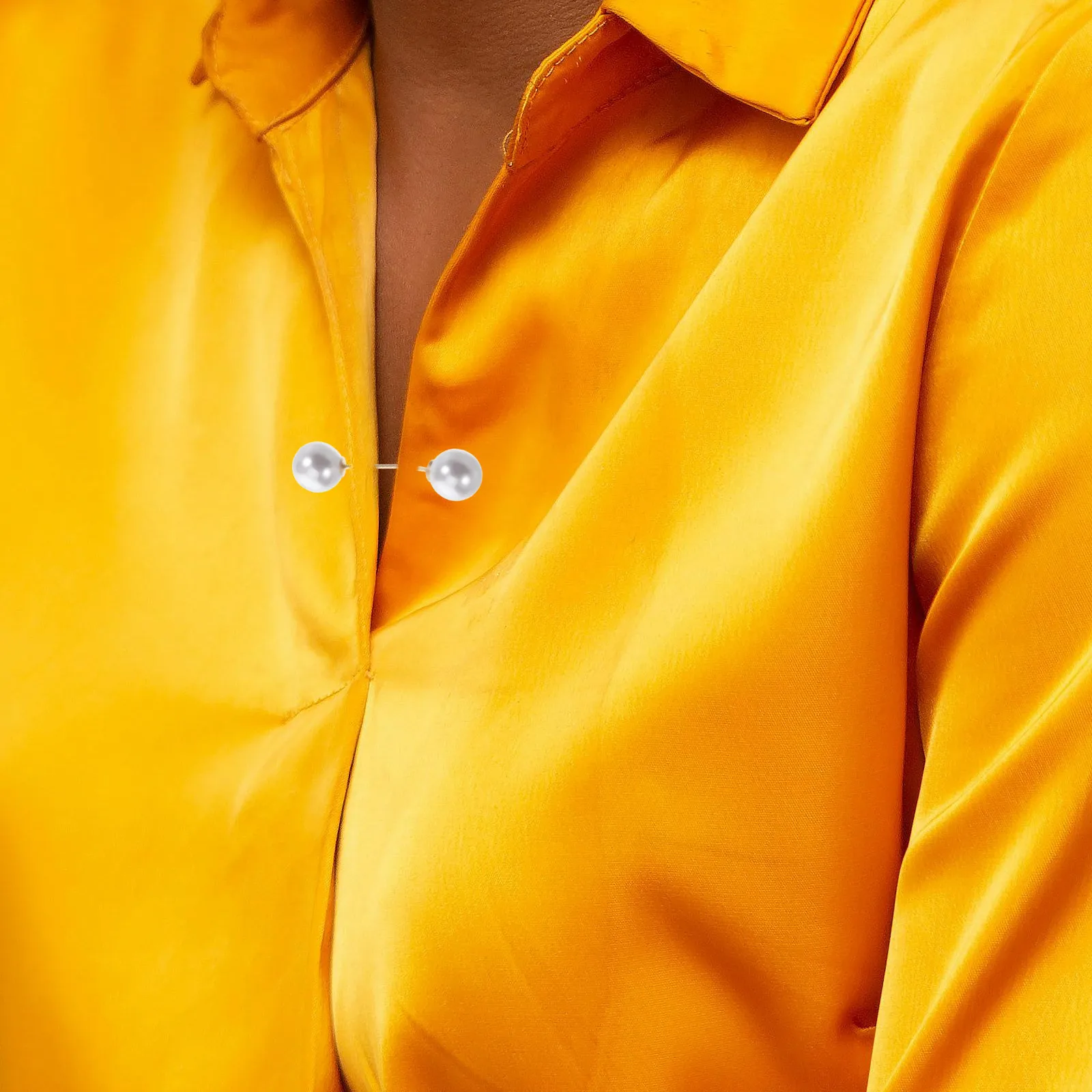 

8Pcs Pearl Bead Safety Pins Minimalist Clothing Fixation Anti-Exposure Brooch Pins for Shirts Dresses Women Anti-Exposure Brooch