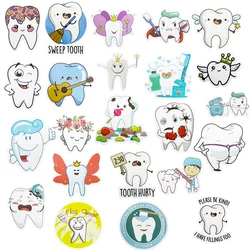 50Pcs/Pack Cute Cartoon Tooth Stickers Graffiti Decals Laptop Scrapbook Phone Suitcase Car Refrigerator Decoration Sticker Gifts