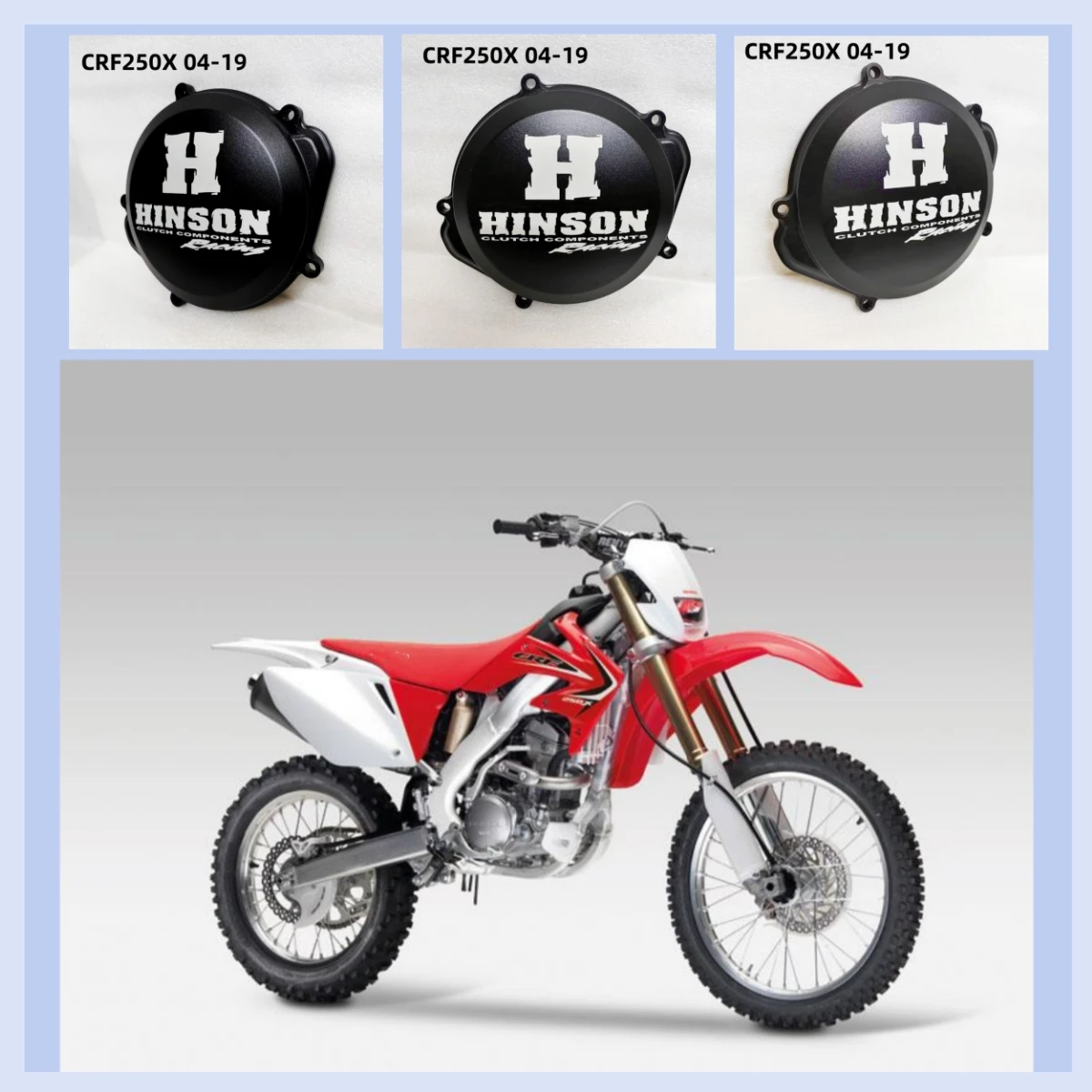 Fotografia 6: A tampa da embreagem CNC HINSON é compatível com CRF250X 2004-2019.