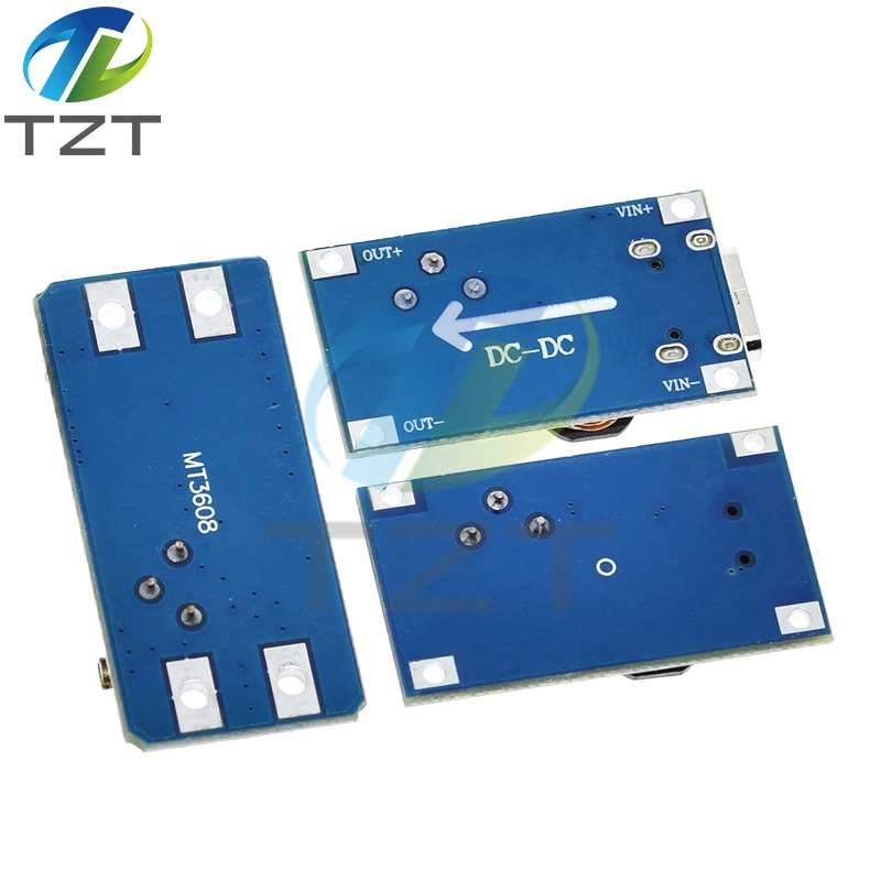 MT3608 DC-DC Adjustable Boost Module 2A Boost Plate Step Up Module with/without MICRO USB 2V-24V to 5V 9V 12V 28V image 6
