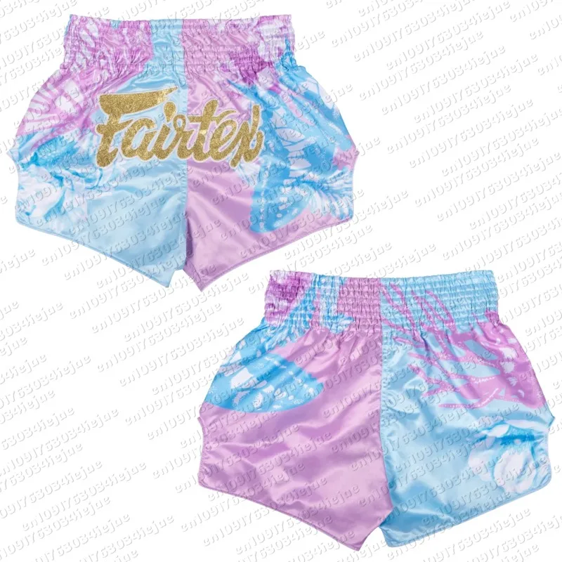 Thai Boxing Shorts for Adult Men and Women Kid- Boxing Training and Muay Thai Fighting Exercise Shorts