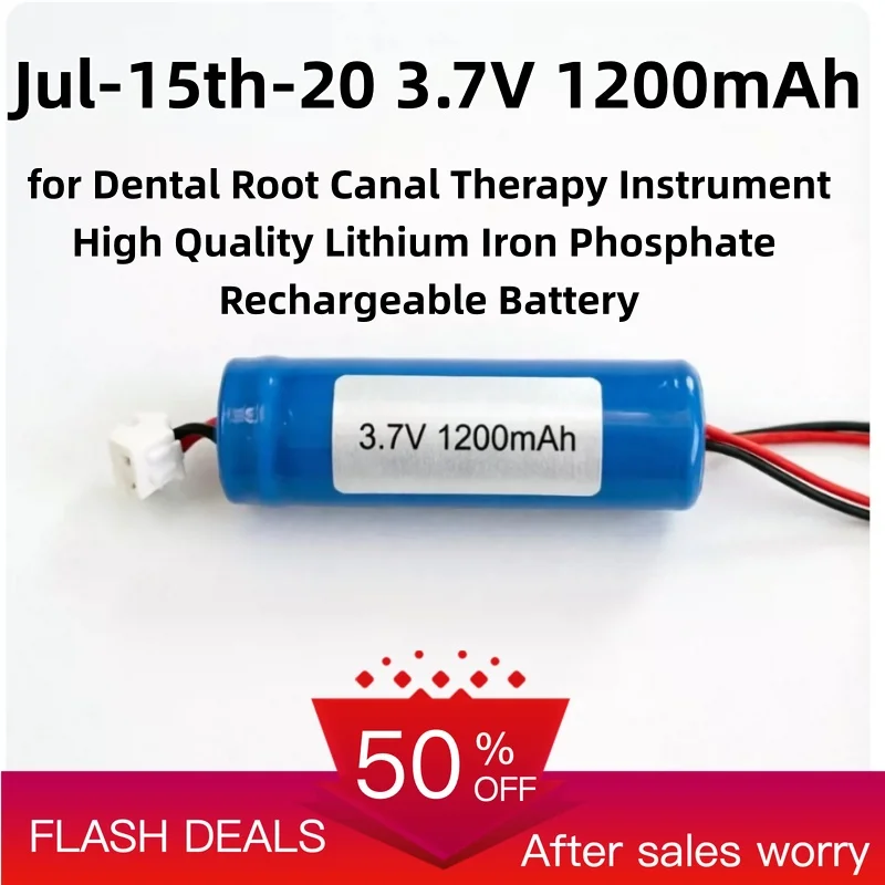 Jul-15th-20 3.7V 1200mAh for Dental Root Canal Therapy Instrument High Quality Lithium Iron Phosphate Rechargeable Battery