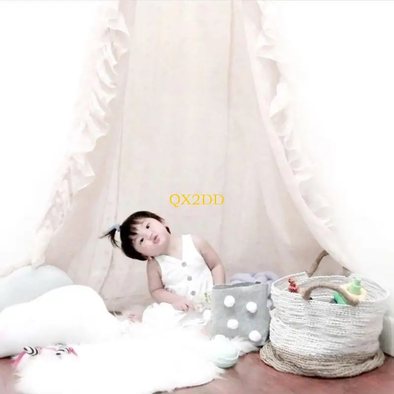 qx2dベビー寝具の供給ベビーベッドハンギーキャノピークレードル蚊のネットベッドカーテン子供の女の子プリンセスベッド装飾