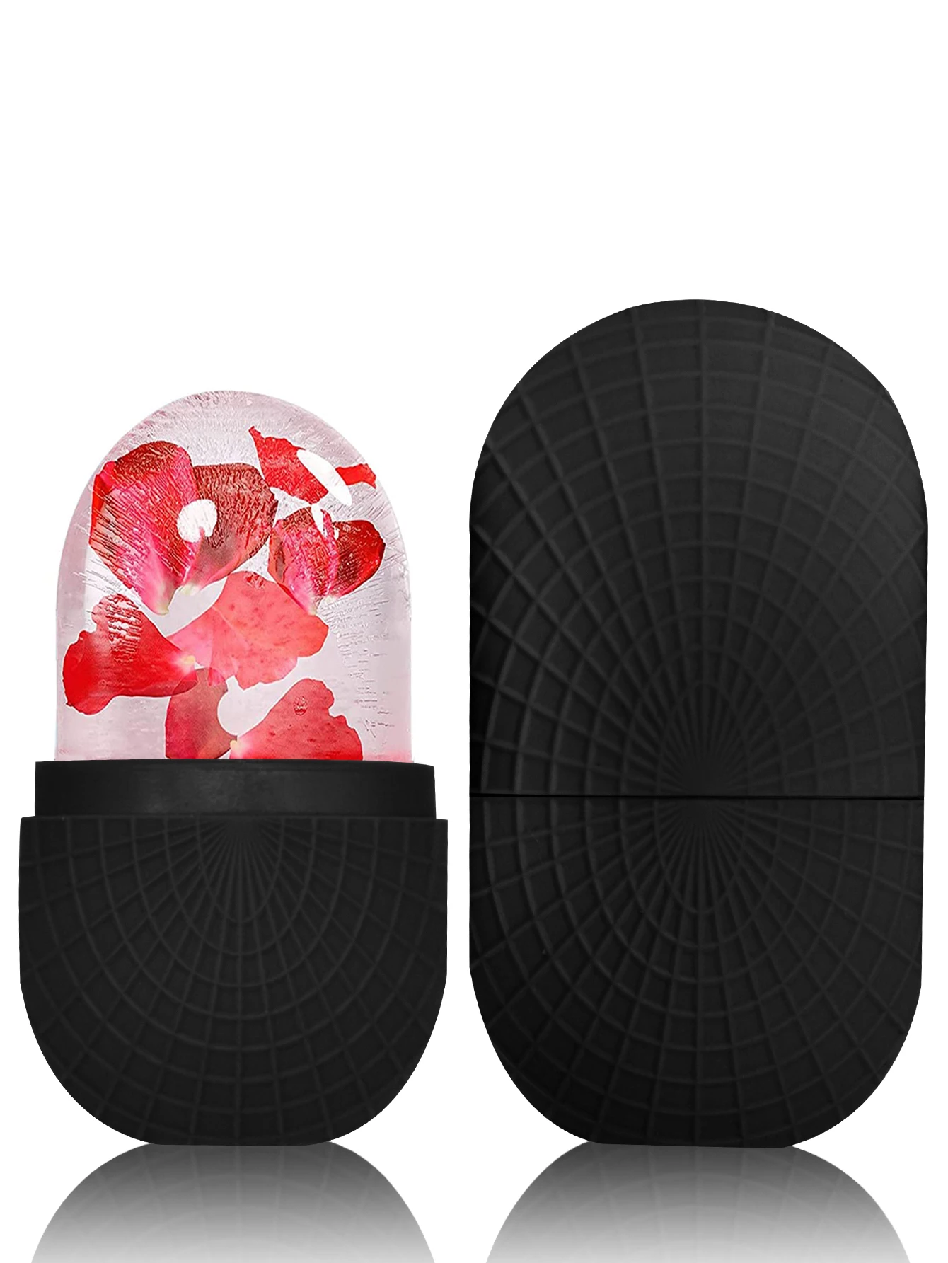 アップグレードされたアイスボールフェイスローラー シリコン製アイスモールド フェイスローラー スキンケア リフティング 引き締め フェイススキン 再利用可能なフェイシャルスキンケアツール