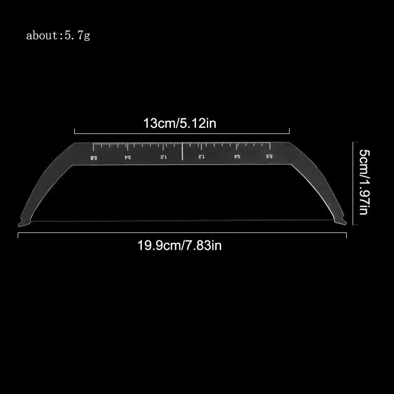Bow And Arrow Shaped Eyebrow Mapping Ruler Positioning Tool For Line Drawing And Permanent Makeup Accessories