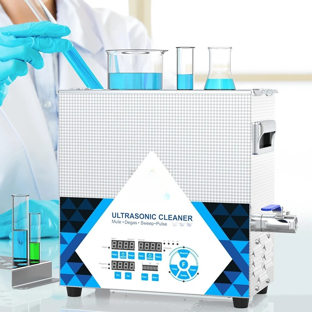 

New 6.5L Ultrasonic Cleaner High Frequency 40/80/120/200Khz for Cleaning Efficiency Lab Industries