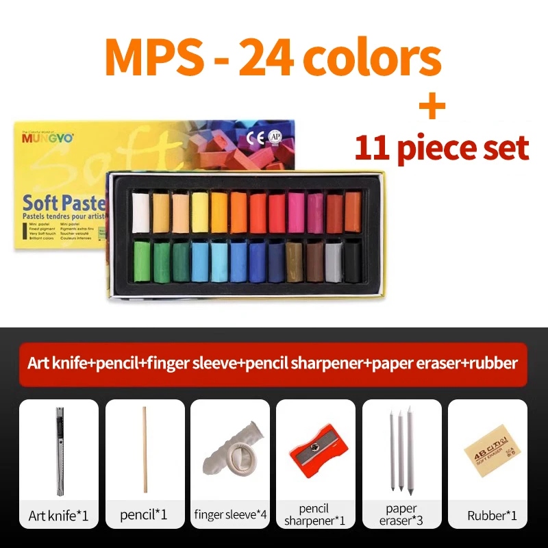 Mungyo Zachte Pastelkleuren/Krijt/Stokken/Kleurpotloden Voor Kunstenaar Graffiti Tekening Kleurkunst Briefpapier Benodigdheden Overlappend Niet Giftig