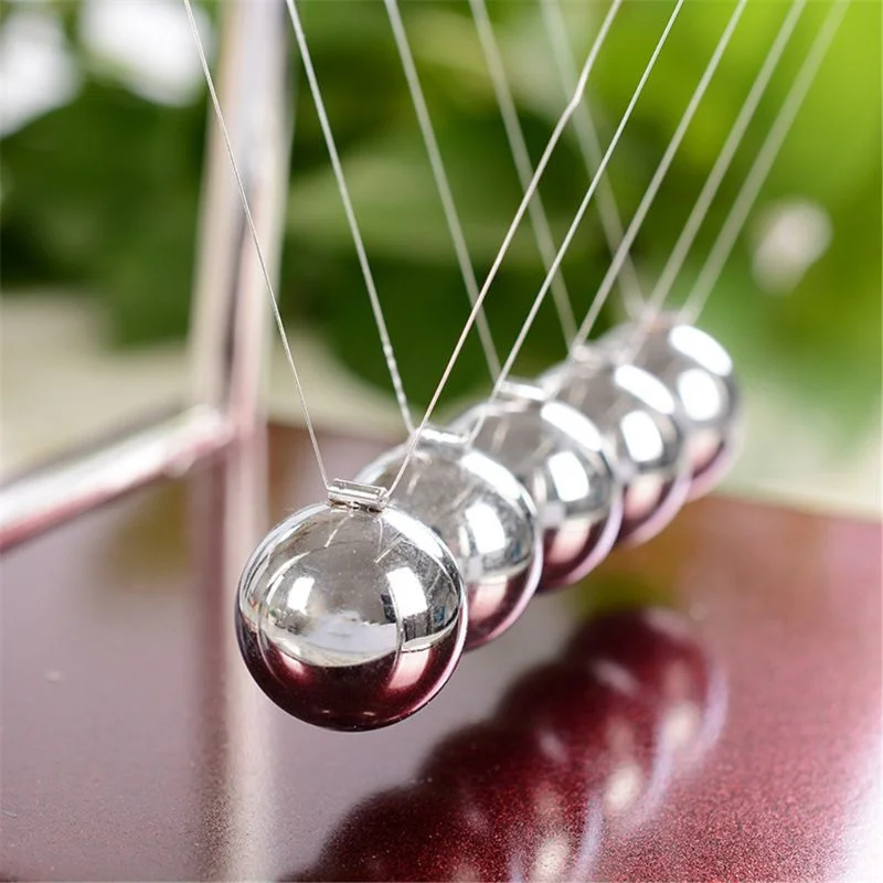 Physical Science Toy Newton Balance Pendulum Ball Collision Energy Conservation Law Ball Office Desktop Decoration Holiday Gift view 5