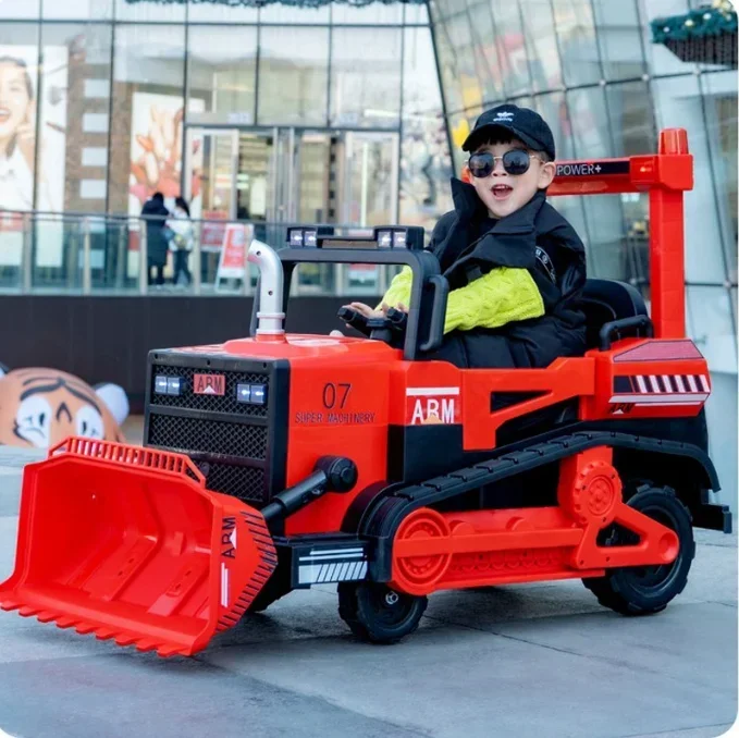 Juguete recargable para niños, coche eléctrico de 2 asientos y 4 ruedas para niños de 2 a 8 años