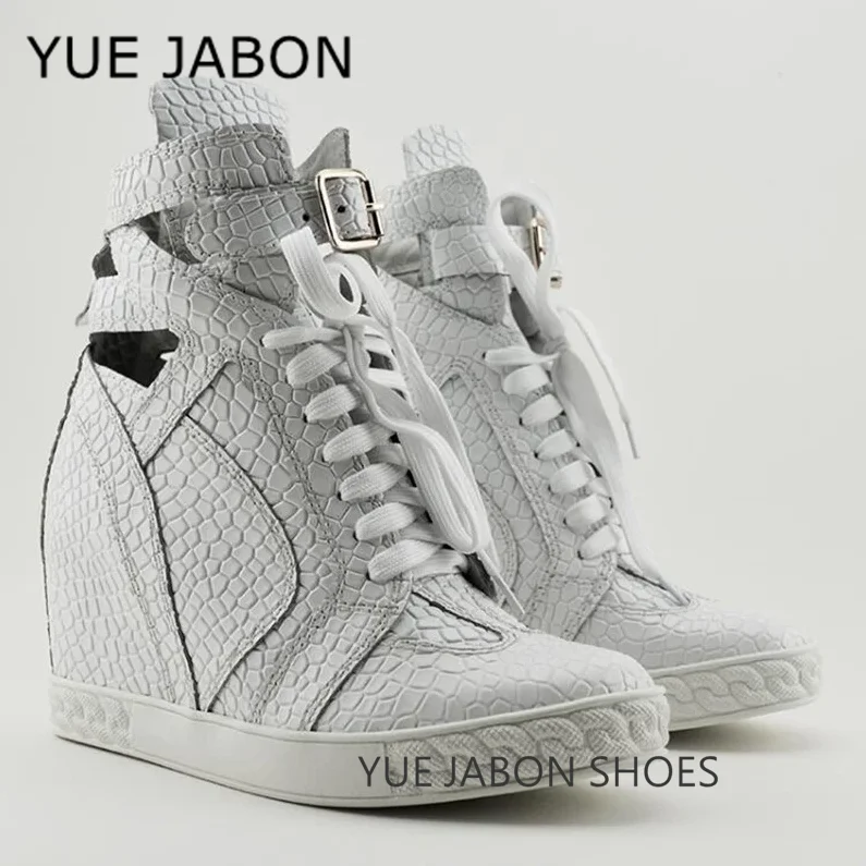 

Fashion Platform Ankle Boots for Women Chunky Thick Sole Lace Up Motorcycle Boots Ladies Genuine Leather Shoe Botas De Mujer