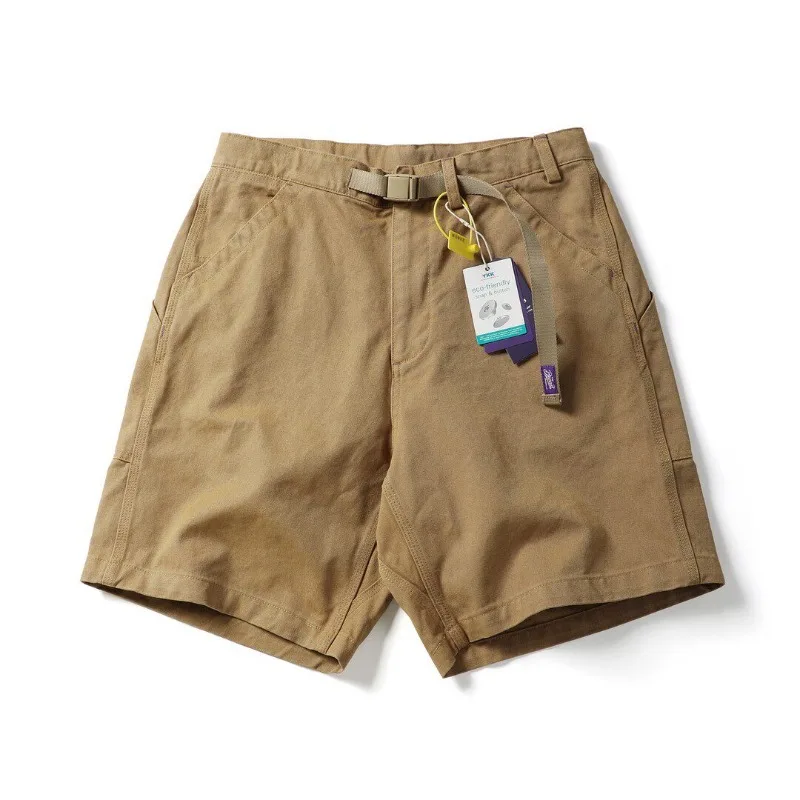 26 Summer Japanese Purple Label Heavyweight 100% Cotton Canvas Loose Fit Cityboy Cargo Shorts for Men Casual 5/10 Length Shorts