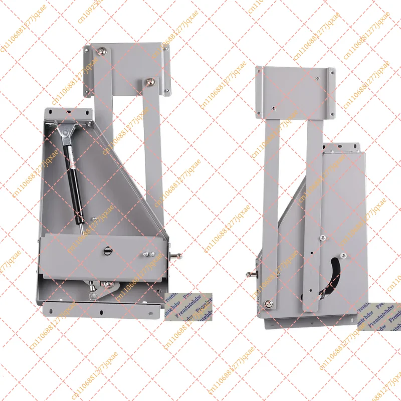 Buffered Pull-Down Cabinet Shelf Lifter, DIY Cupboard Storage Rack Lifting Bracket