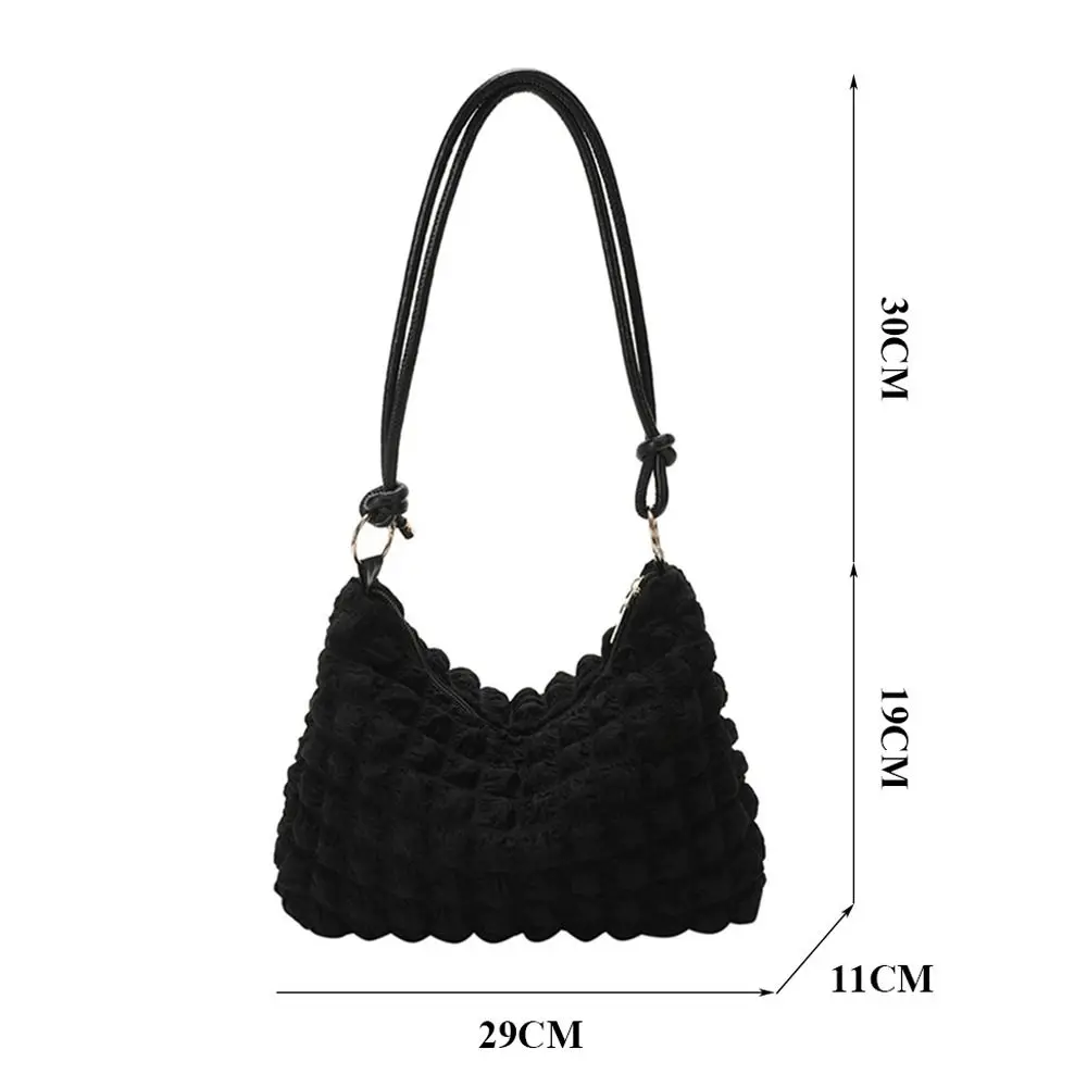 Fashion Large Capacity Shoulder Bags for Women Girls Pure Color Handbag Ladies Trendy Casual Underarm Bag