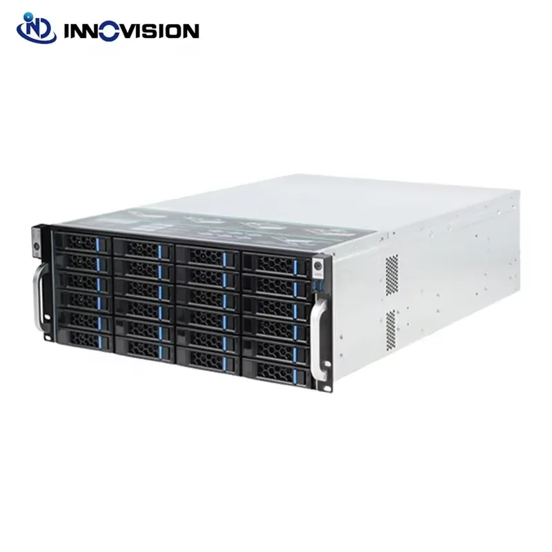 BOLRZO Large Capacity Data 4U Rack 24 Hot Swap Bracket Storage Server Chassis S46524 Big Data Rack Computer Chassis