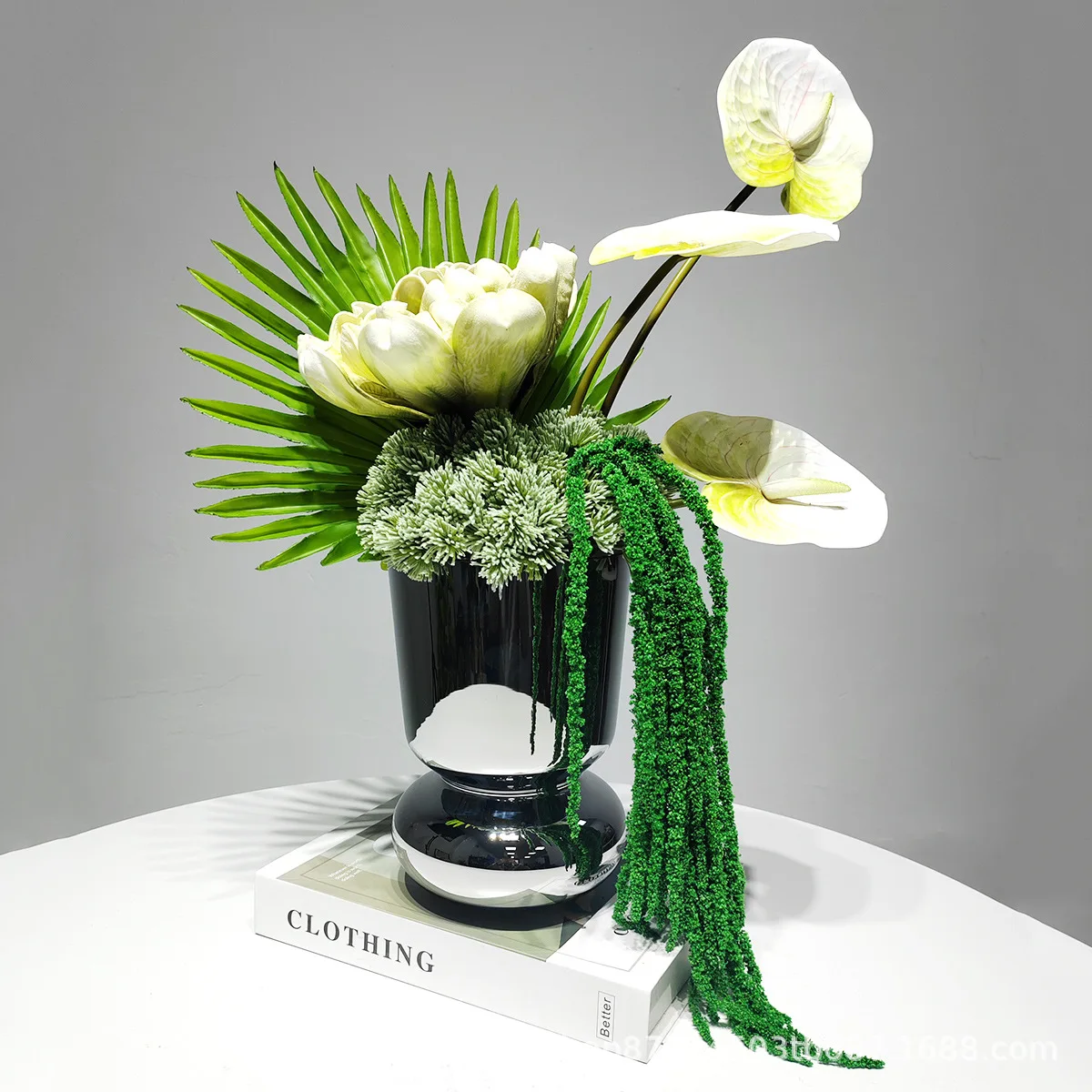 Light Luxury Simulation Flower Art Sales Office Hotel Model Room Dining Table Entrance Restaurant Bar Living Room Coffee Table F