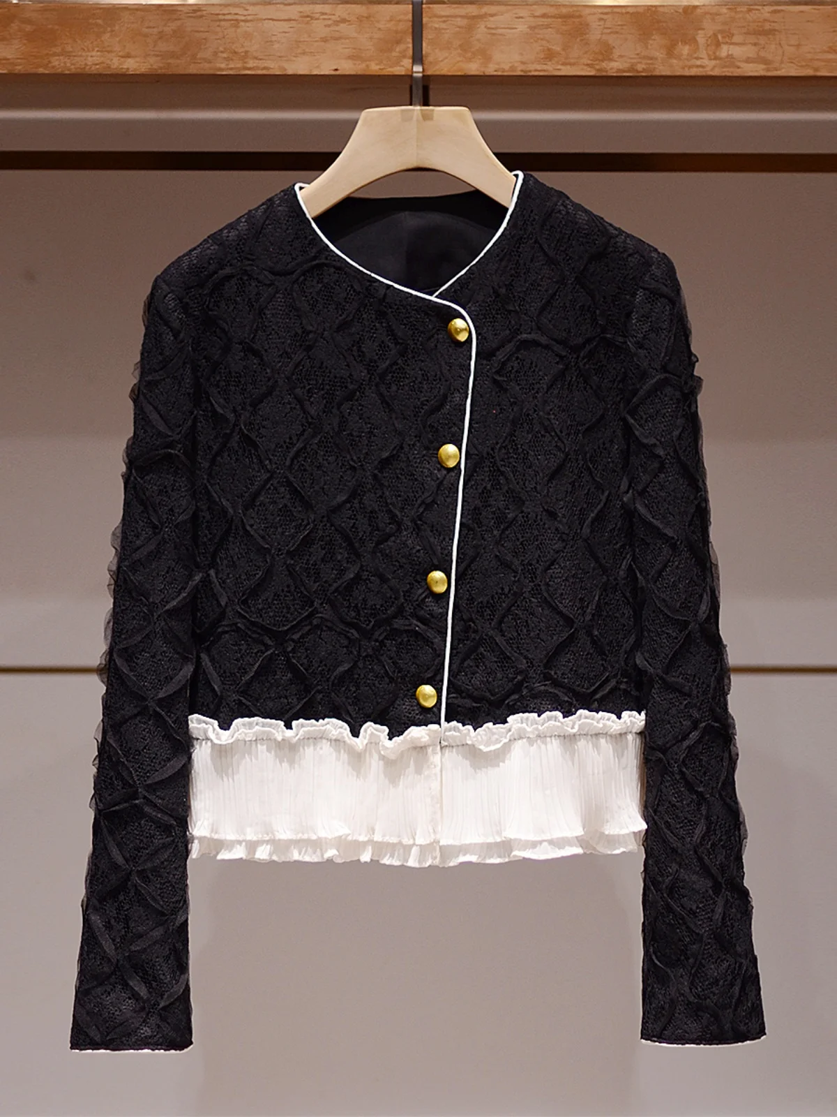 Ele encaje largo Sve un solo botón Casual Top Color Blo ort abrigo otoño nueva llegada mujer Faion Commute Sle