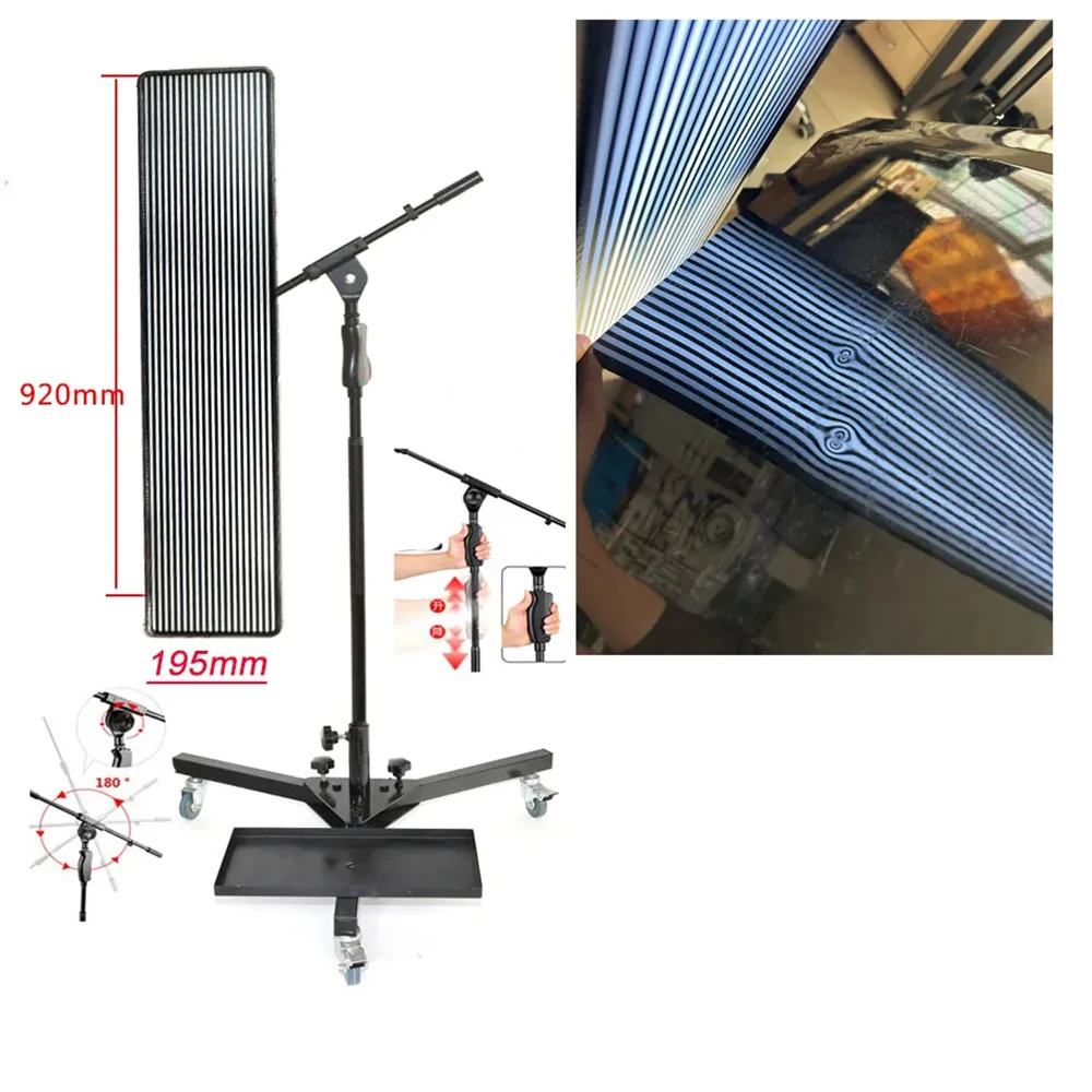 Scheda linea lampada ammaccature di alta qualità con strisce Kit di strumenti di riparazione ammaccature Lampada linea riflettente Bordo PDR king Dent Light Tools