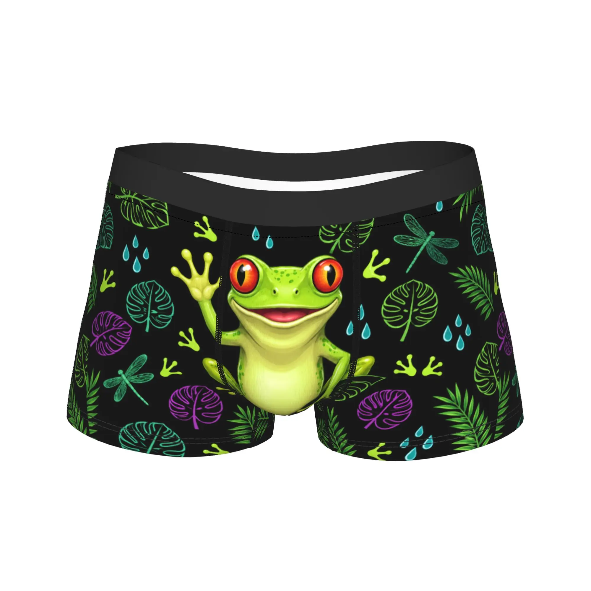 Red Eye Tree Frog Shorts Briefs  Underwear High Quality Men's Classic Trunk Custom Plus Size Panties