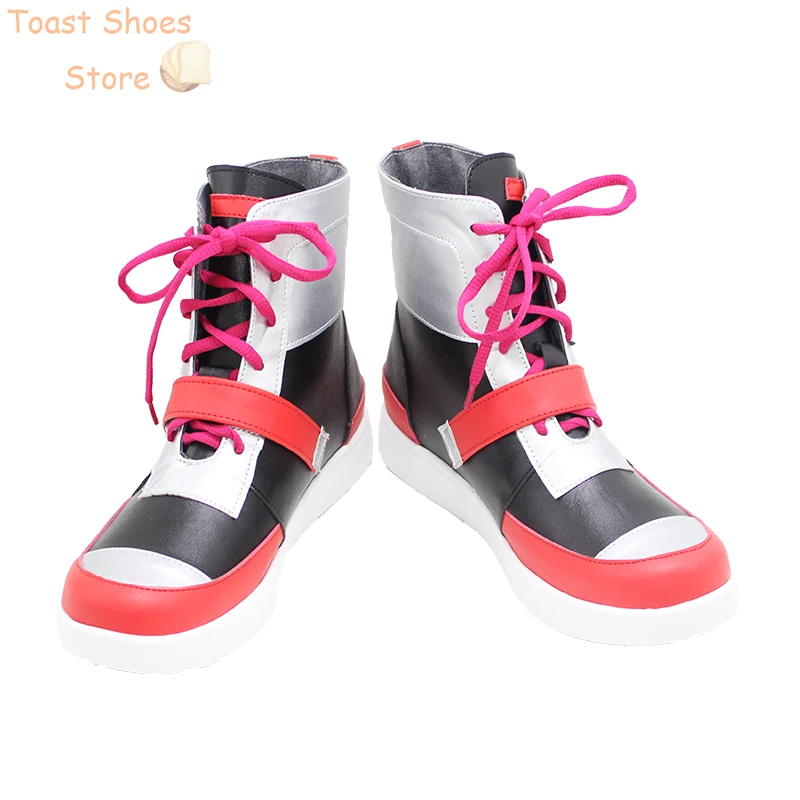 Spiel Ensemble Stars Tricks tar Isara Mao Cosplay Schuhe Pu Lederschuhe Halloween Karneval Stiefel Requisiten Kostüm Requisite