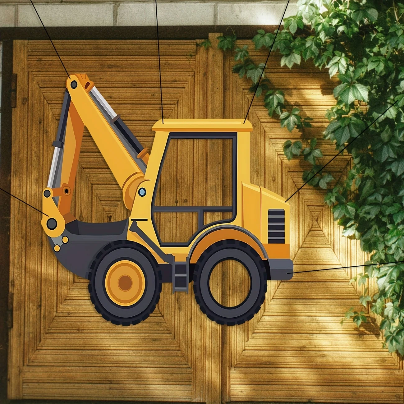 Tło fotograficzne na imprezę b – Heavy Equipment Birthday Theme recenzja i cena