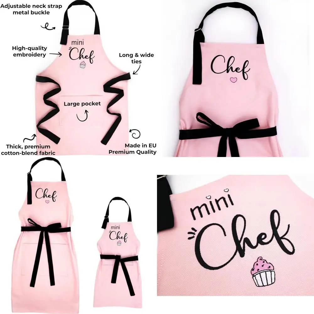 

Фартуки для мамы и дочки для кулинарных развлечений на кухне - размеры для взрослых и детей