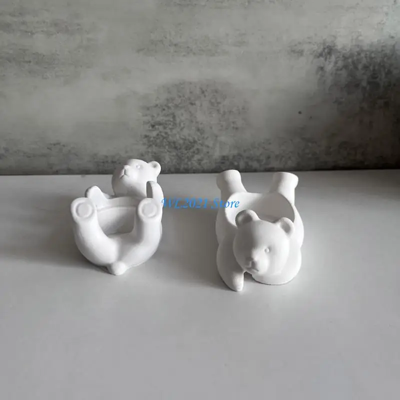 

G5GC Multifuntional Base Molds Crafting Moulds Bear Candlestick Molds