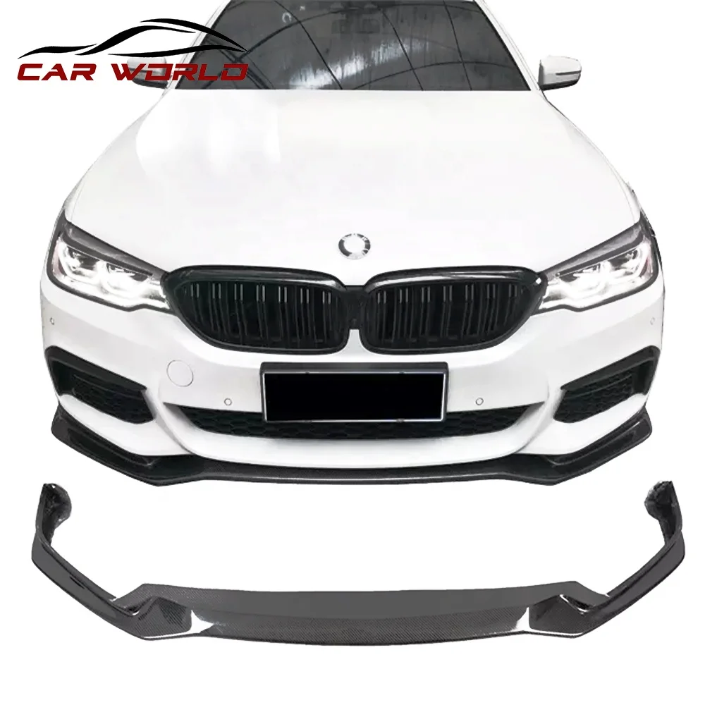 Car Face Lift For BMW G30 2018-2020 Front Lip Real Carbon Fiber CC Style For 5 Series G30 G38 Auto Exterior Accessories