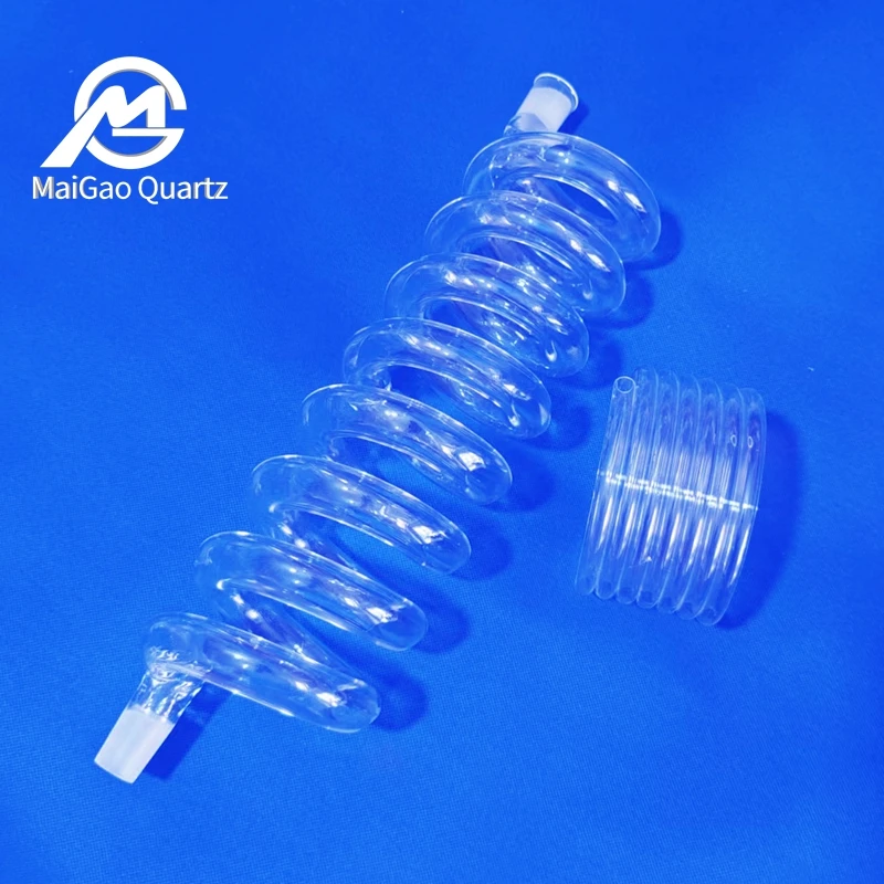 Professional factory clear quartz glass tubes coil/spiral tube