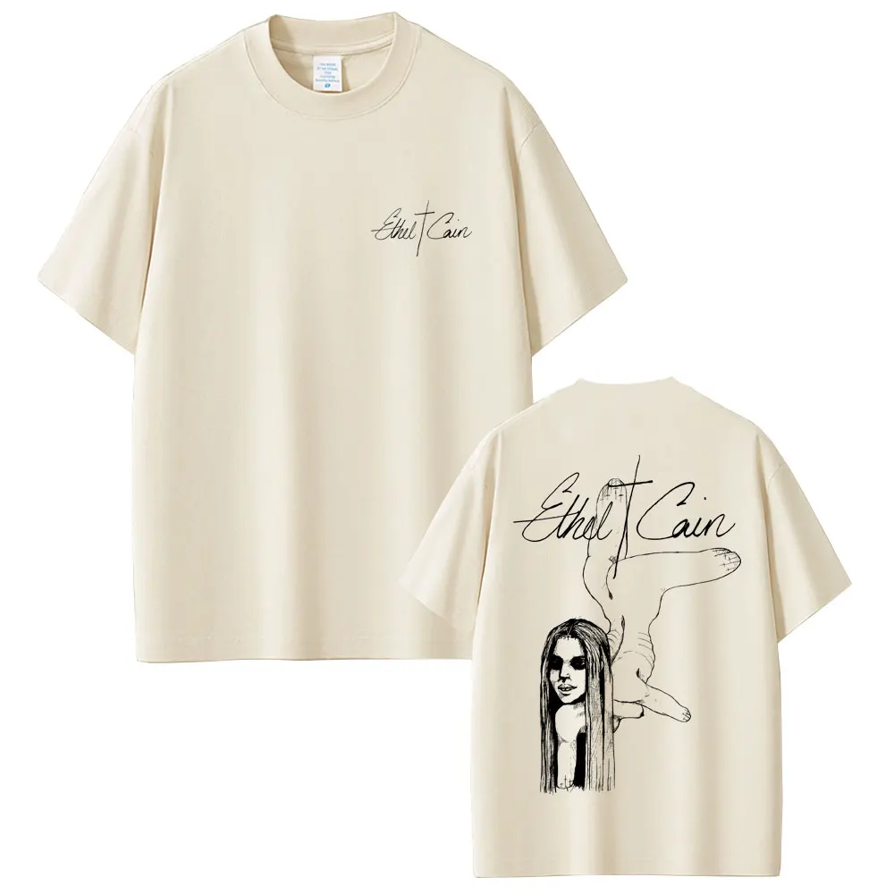 Ethel Cain Graphic T-shirt Men Women Vintage Gothic Short Sleeve T Shirts Unisex Cotton O-collar Oversized T-shirts Streetwear