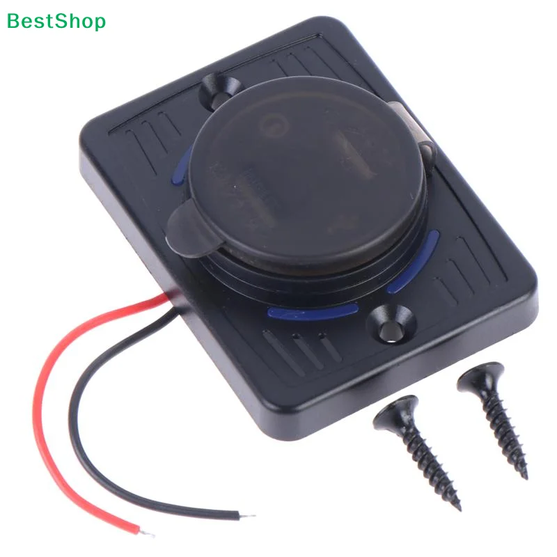 Dual USB Charger Socket Panel 5V 2.1A Fast Charging Waterproof Dustproof Cover For Car RV Boat Motorcycle DIY Modification