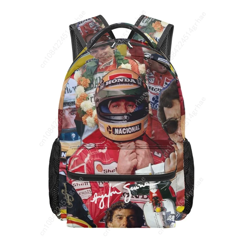 Ayrton Senna Custom Leisure All-Over Print 3-Piece Backpack Set (Includes Backpack, Lunch Bag, and Pencil Case)
