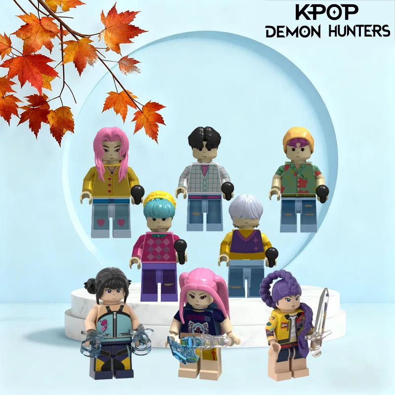Hot KPop Demon Hunters A Group of Mini  Demon Hunters and Assemble Toy with Dolls Desktop Decoration Gift Christmas Gift