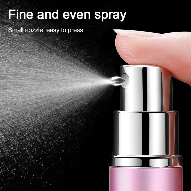 5ml Portable Mini Refillable Perfume Bottle With Spray Pump Funnel Empty Cosmetic Containers Atomizer Bottle For Travel Tool