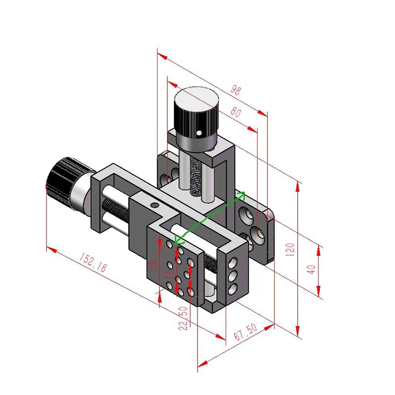 Soporte de ajuste de cabezal de 2 ejes para impresora de inyección de tinta Domino Image, Videojet, Willett, Linx, Cij, para industrias de impresión, nuevo