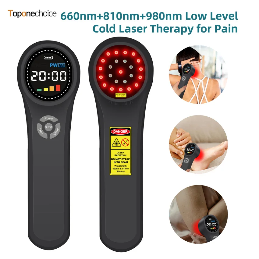 

24pcs Diodes 980nm 810nm 660nm NIR Light Therapy Device Cold Laser Arthritis Physical Therapy Equipment Pain Relief Health Care