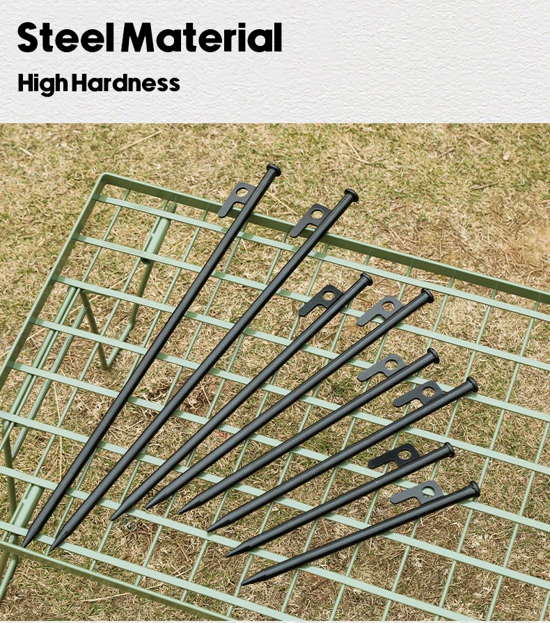 20/25/30/40cm Stable Steel Beach Tent Pegs Outdoor Canopy Nail for Fixed Camping Tent Anti-wind Beach/Tent Nail