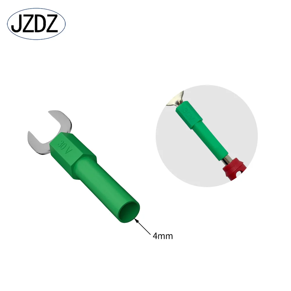 JZDZ 10PCS 8MM U&Y Type Welding Insert Harpoon Plug 4MM Banana Socket Female Banana Plug J.20017