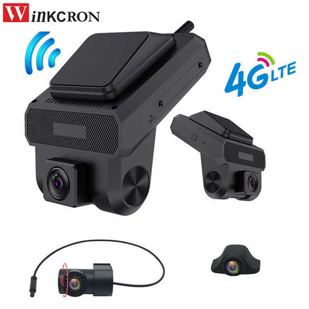 3 Cameras Car Dvr Dash Recorder Andirod 8.1 ADAS GPS Tracking WIFI Front Driving Camera Night Vision 24H Parking Monitor