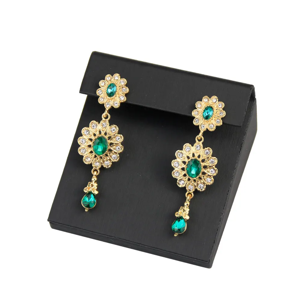 Gold Color Africa Long Drop Earring for Women Moroccan Ethnic Wedding Jewelry Algerienne Tunisia Bridal Gift 2020 image 5