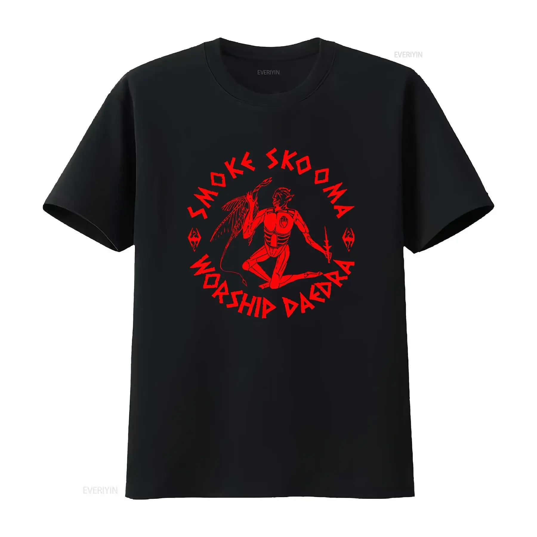 دخان سكوما العبادة ديدرا الأحمر ميمي ألعاب فيلم الموسيقى تي شيرت M1113 طويلة الأكمام خمر غسلها لينة أنيقة عادية #1