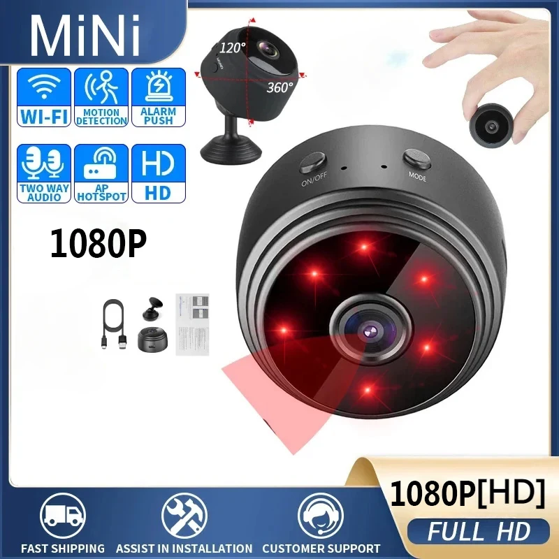 

24 NEW A9 Mini Camera 1080P WiFi Wireless Monitoring Security Protection Remote Monitor Camcorders Video Surveillance Smart Home