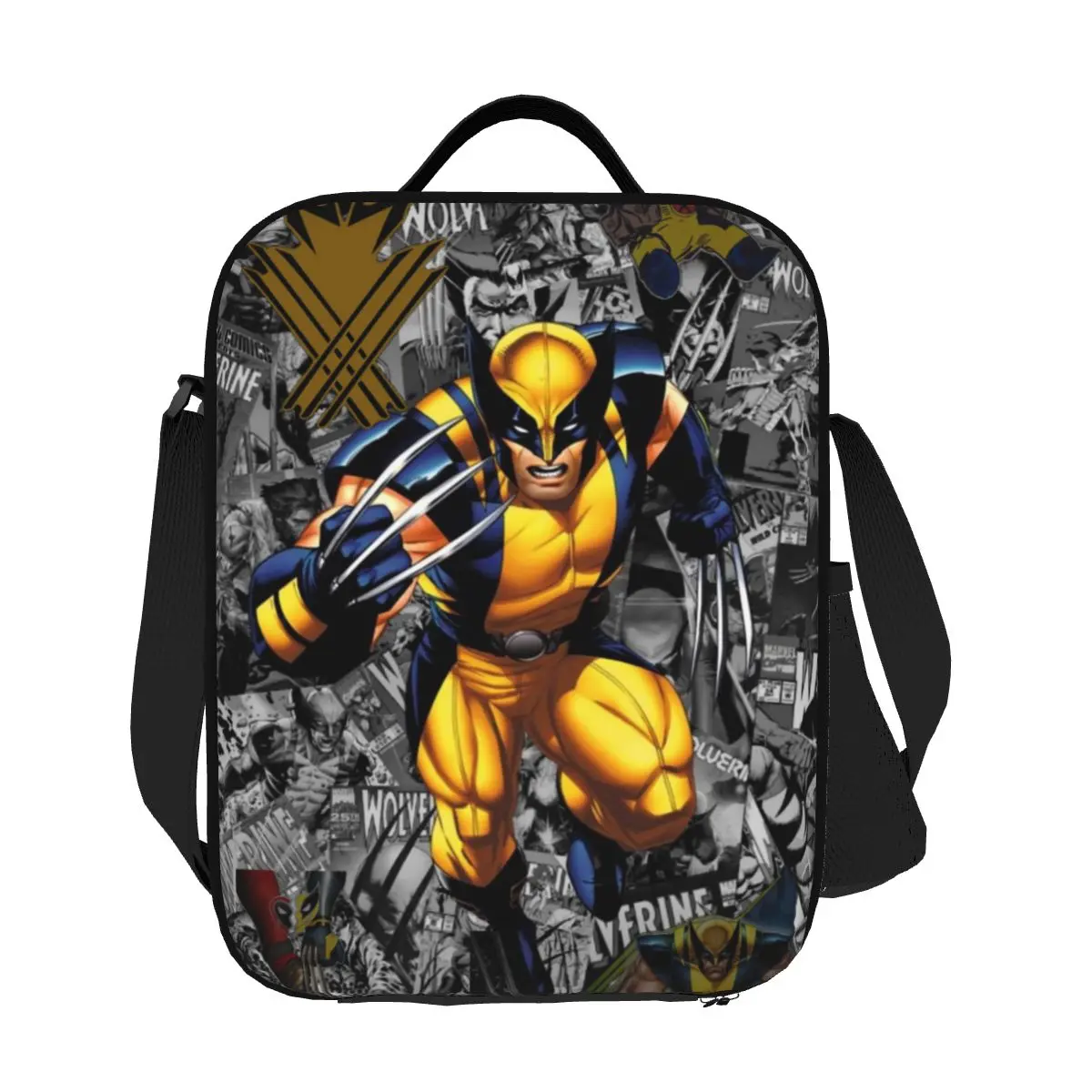 

Custom Superhero Deadpool Lunch Bag Men Women Cooler Thermal Insulated Lunch Boxes for Children School